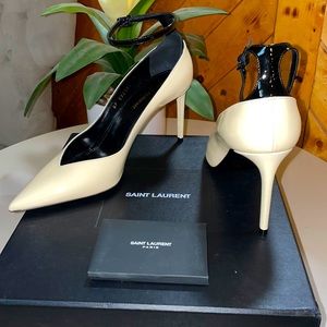 Saint Laurent heels , beautiful and elegant . Brand new and never worn!